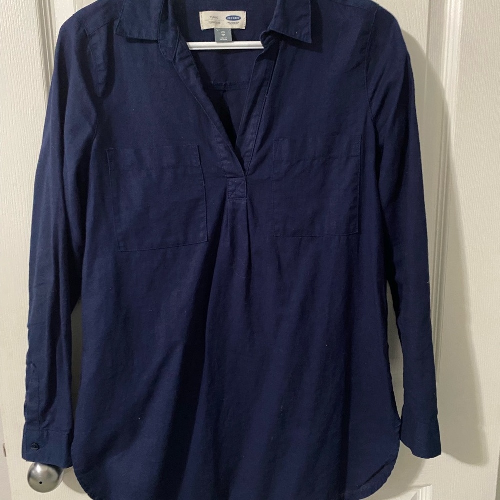 Old Navy Dark Blue tunic Shirt